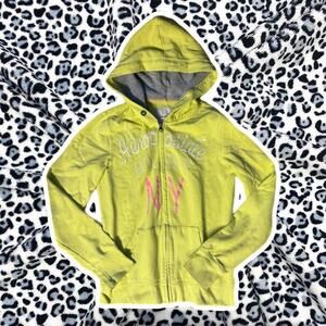 Aeropostale Women's Green and Yellow Hoody
